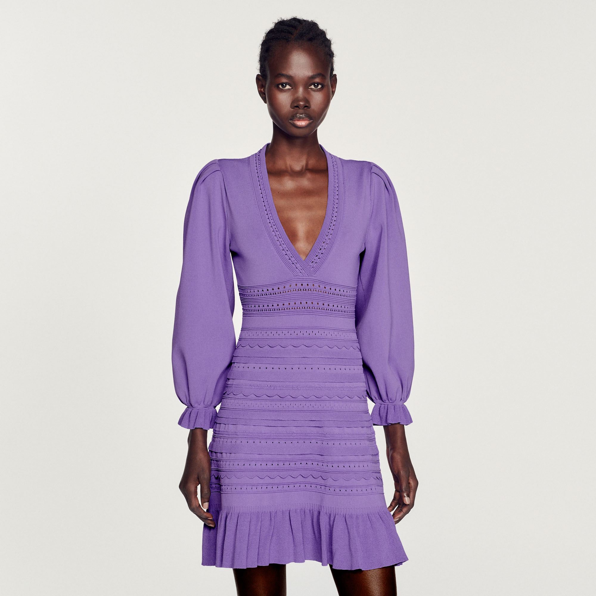 Robe courte á volants