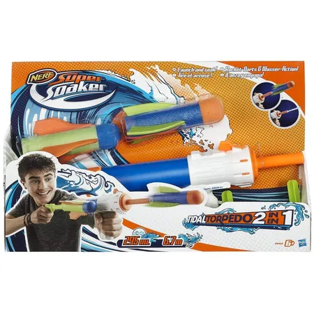 Nerf Super Soaker Tidal Torpedo, 2-in-1