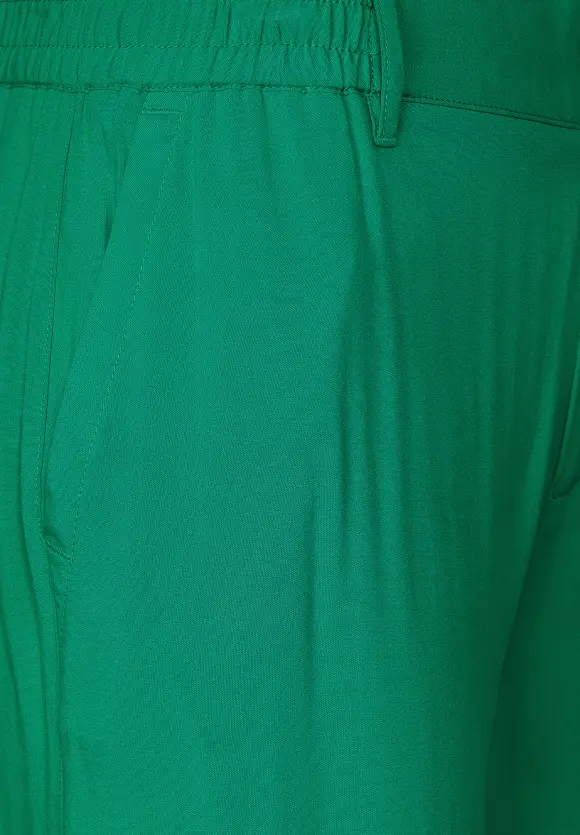 Loose Fit Viskosehose - fresh spring green