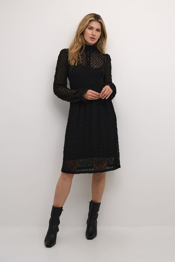 Cream CRTamara Lace Dress Pitch black