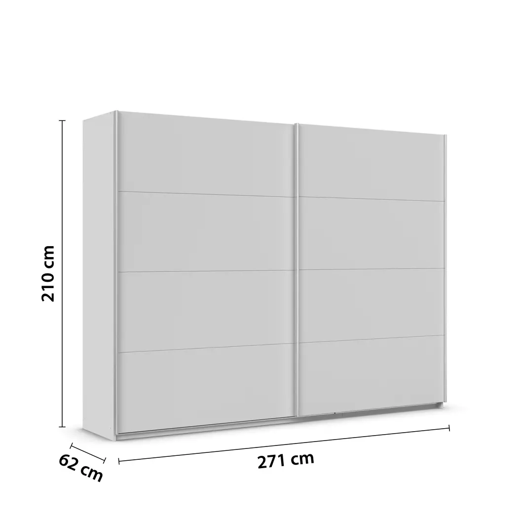 Schwebetürenschrank Quadra 271 x 210 cm