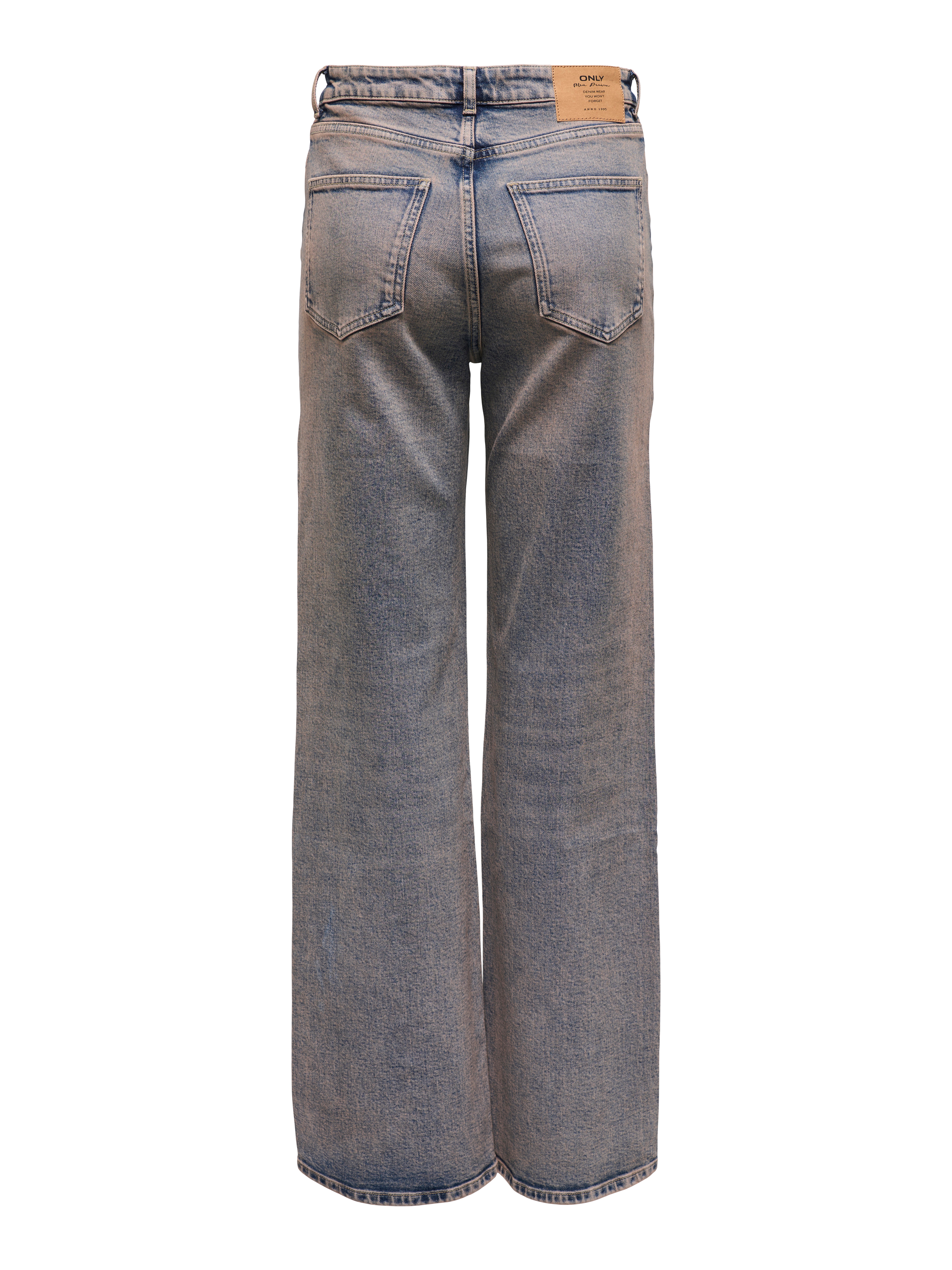 ONLJUICY Hohe Taille Weiter Beinschnitt Jeans Dark Blue Denim