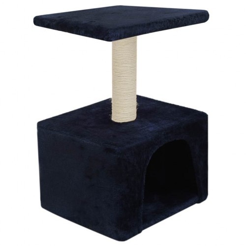 Poste arranhador azul para gatos