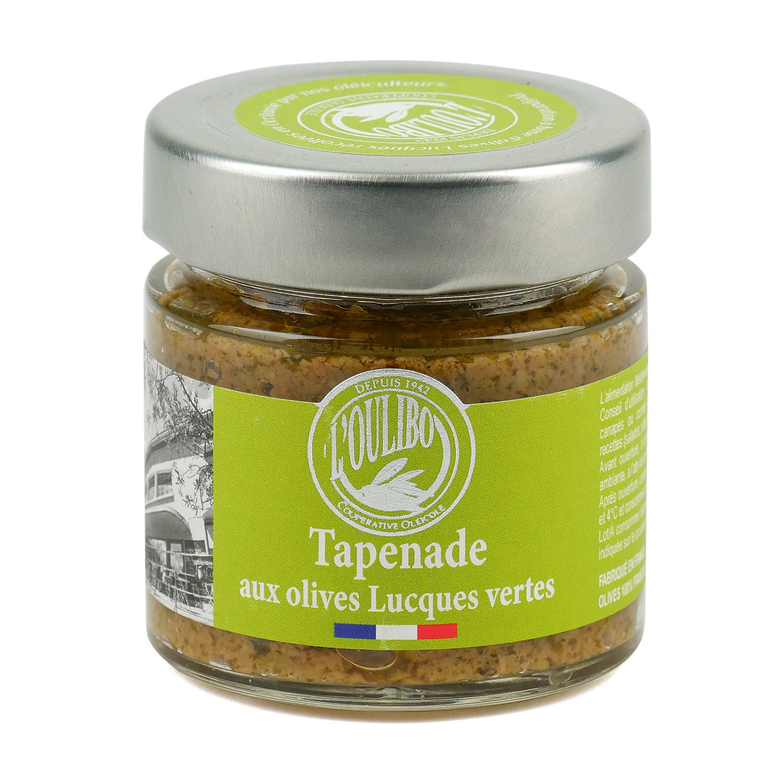 Tapenade verte 100% olives Lucques