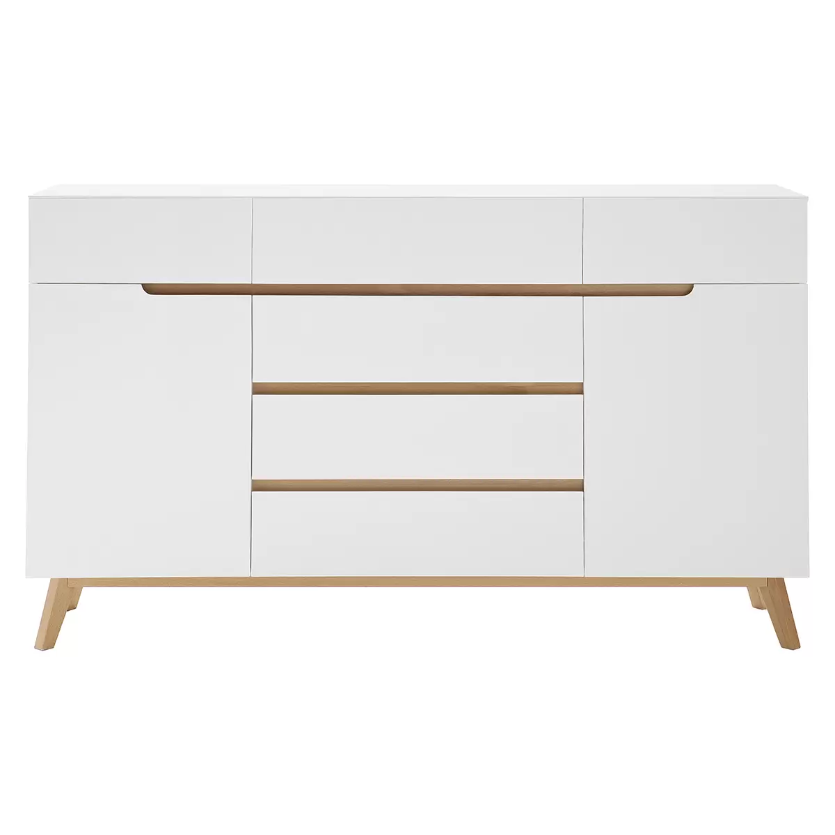 Sideboard Cervo Eiche,weiss