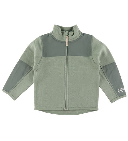 Voksi Cardigan - Wolle - Mattgrün