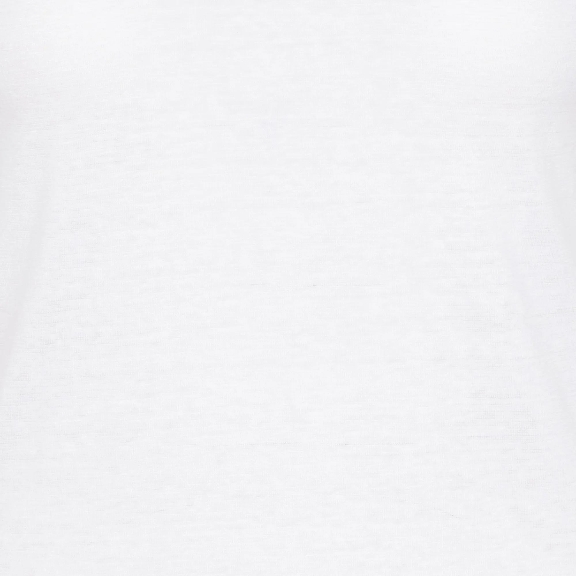 Tee-shirt col V moulant en lin strectch | Blanc