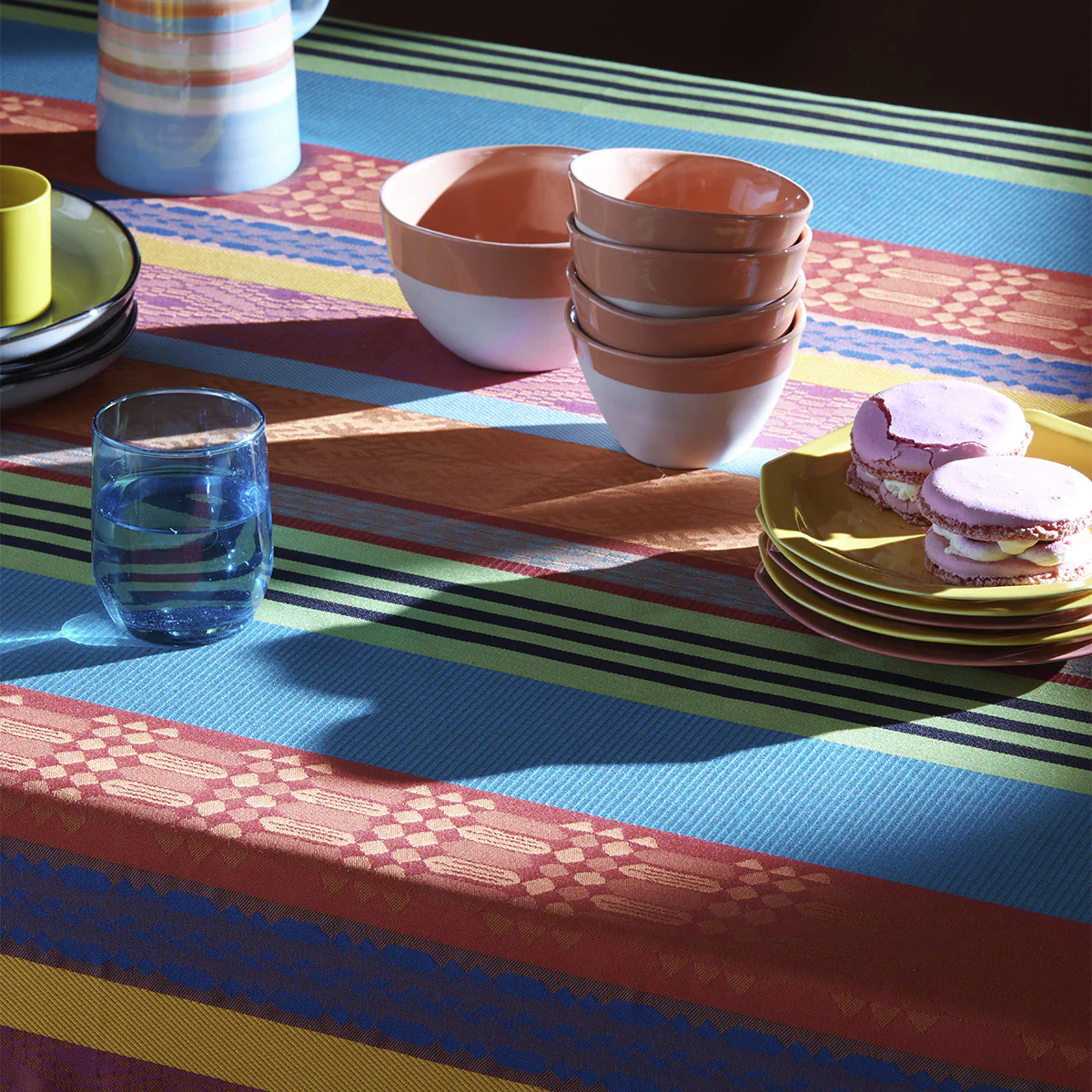Set enduit imperméable pur coton multicolore 40X50 Garnier Thiebaut