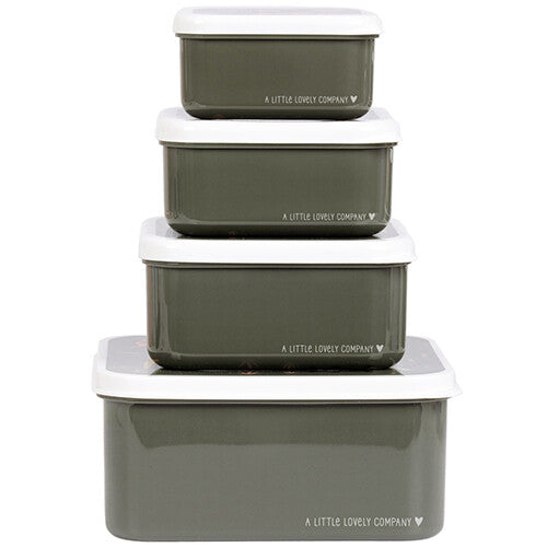 A little lovely company lunchbox set - savanna - 4st