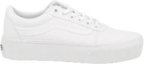 Vans Plateausneakers Ward Platform van textielen canvasmateriaal