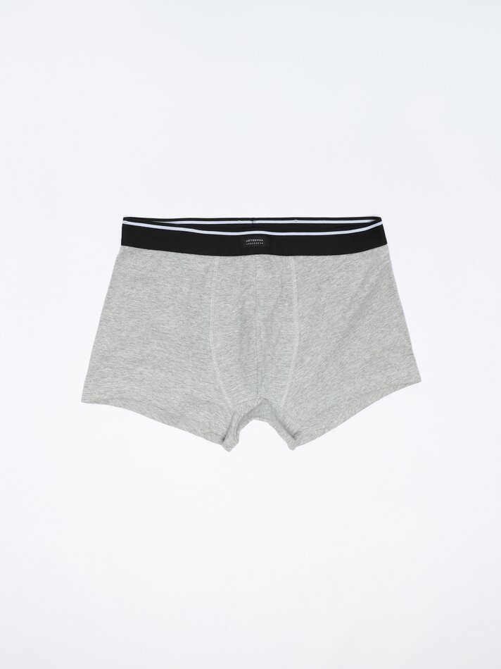 Pacote com 3 cuecas boxer lisas - Cáqui