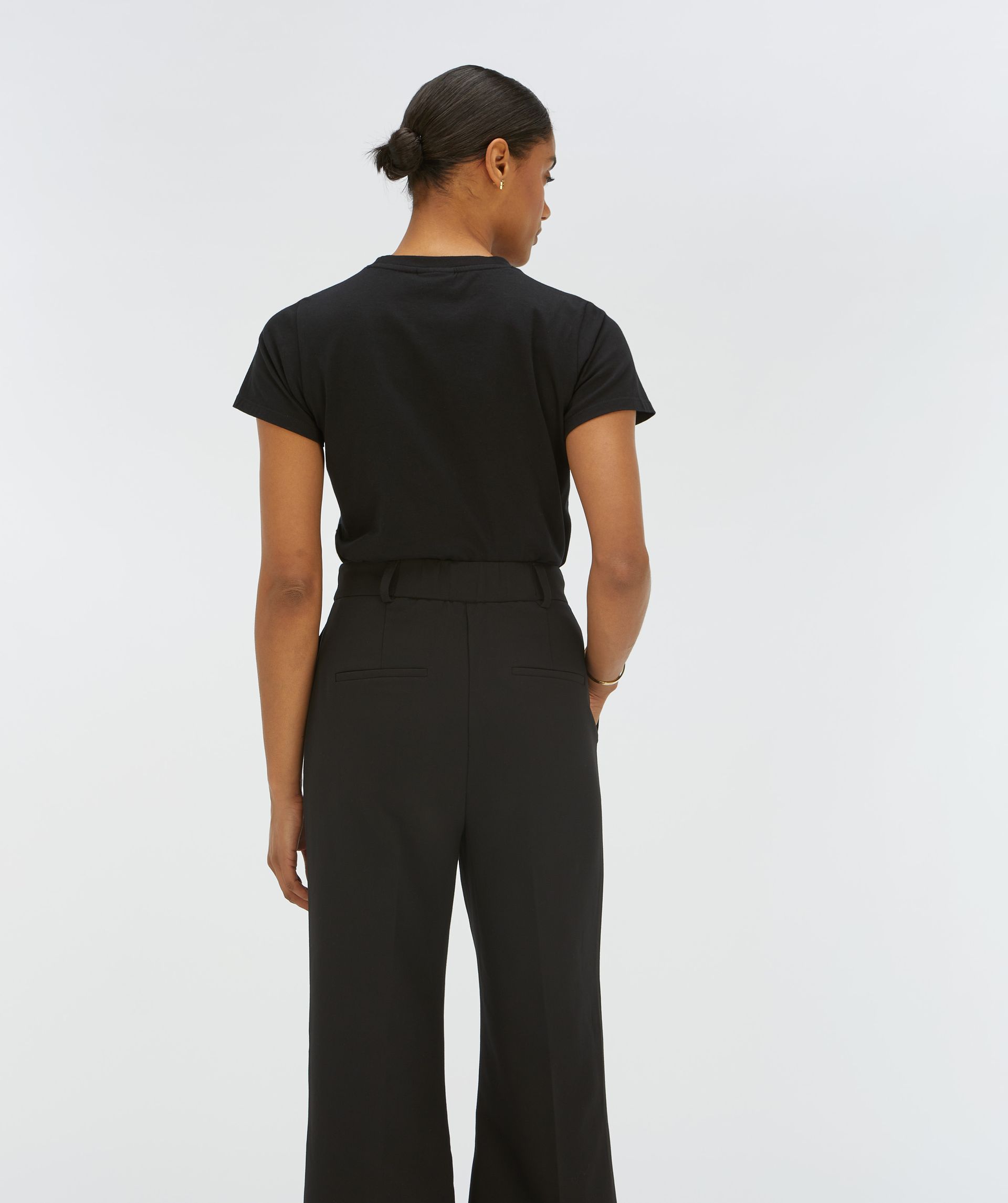 JV-ZOE EMBROIDERY slim fit T-shirt - black
