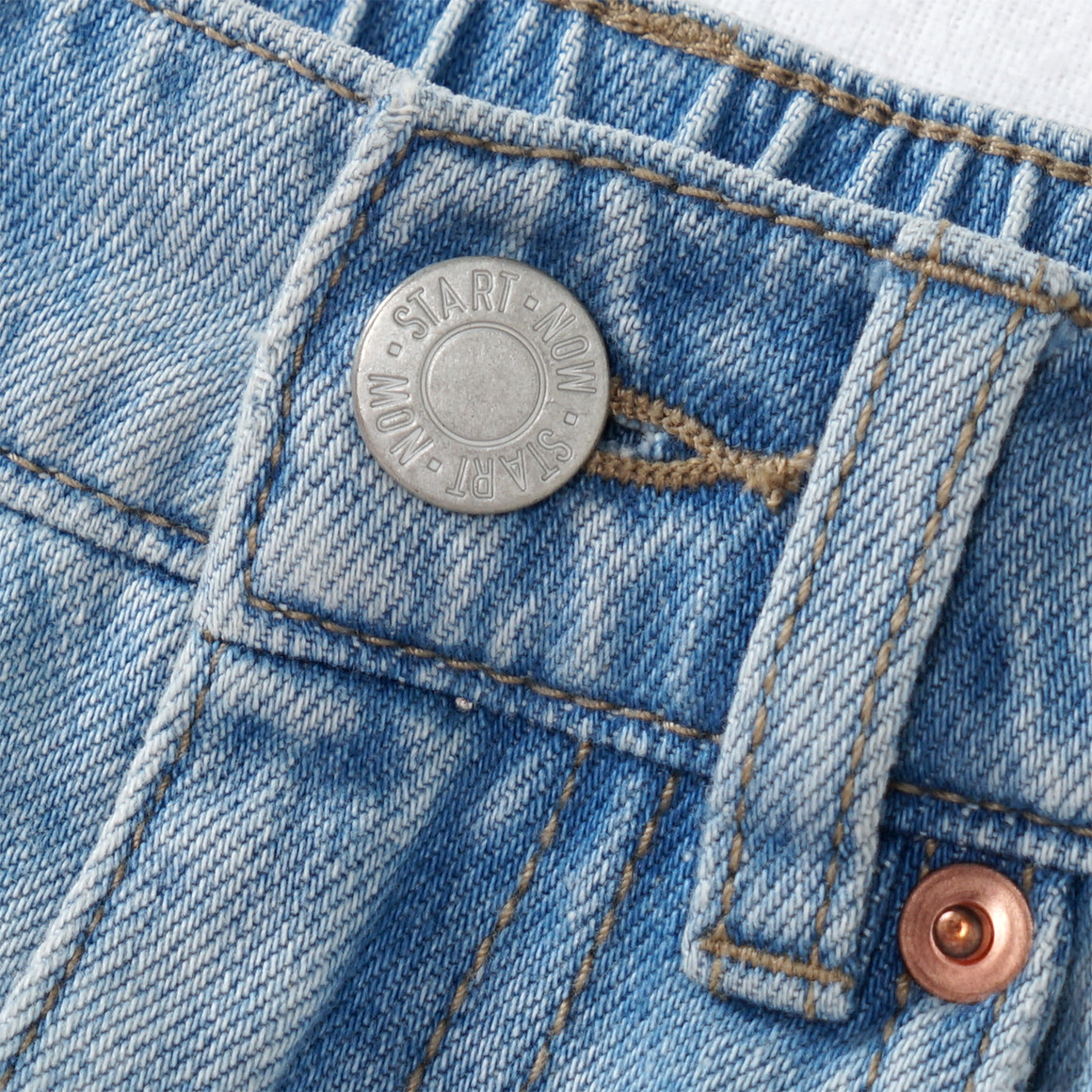 Yigga Jungen Jeansshorts mit Used-Waschung hellblau