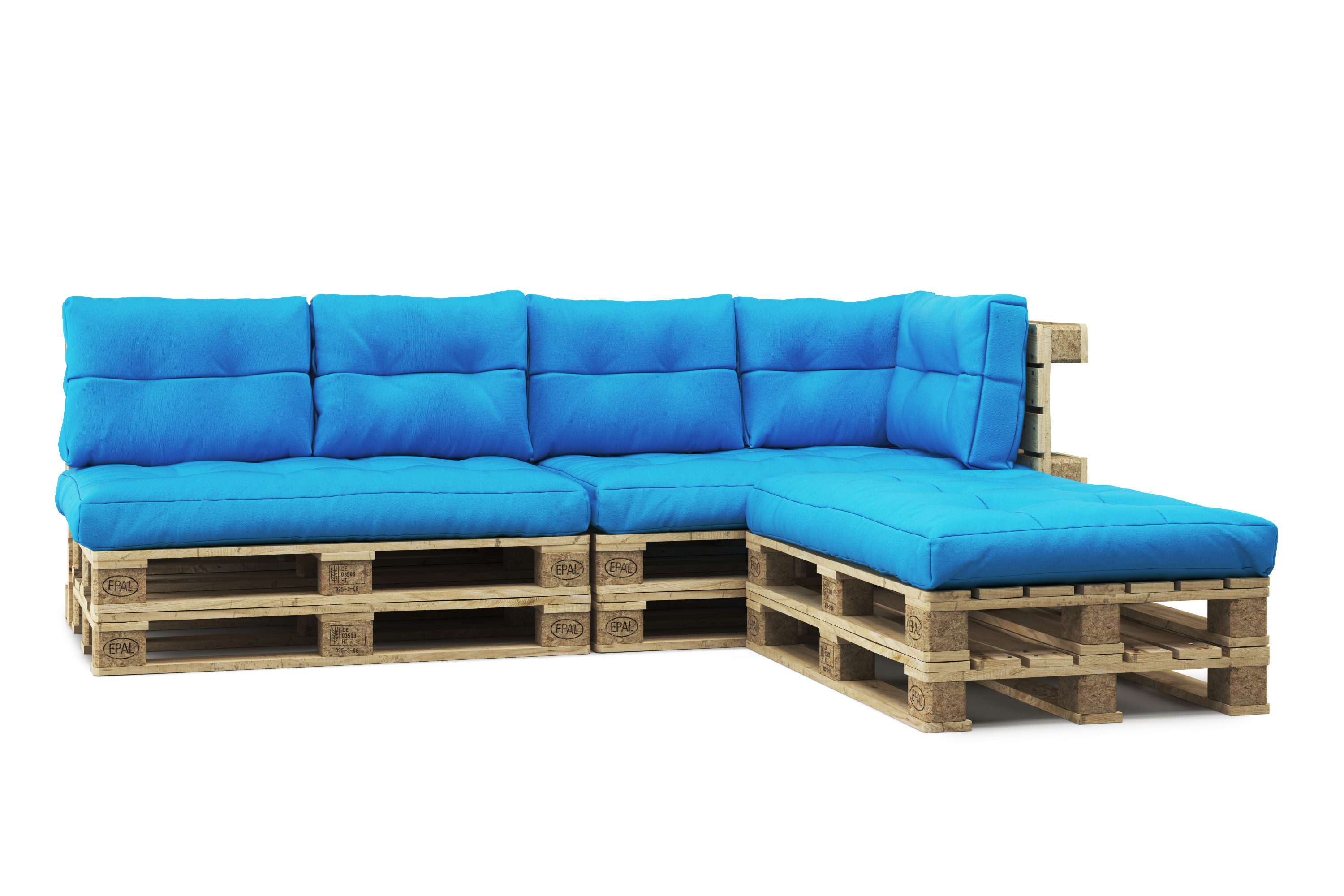 Palettenlounge TENERO inkl. Kissen türkis