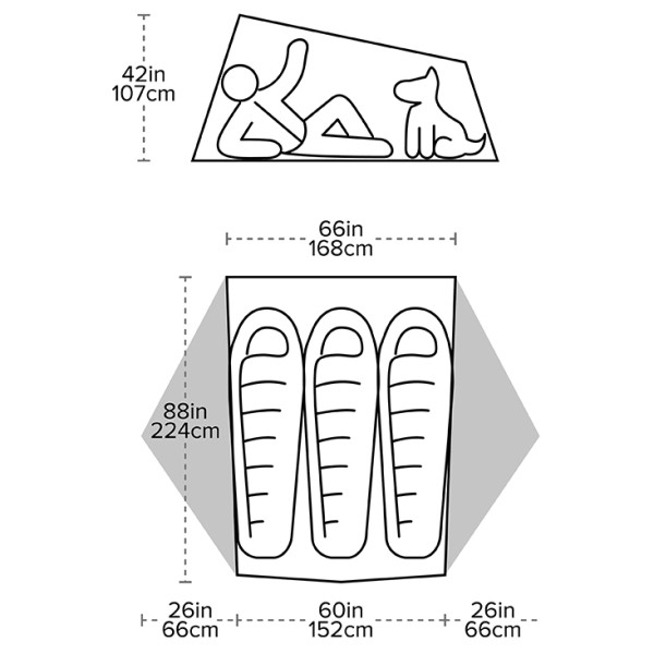 Big Agnes - Tiger Wall UL3 - Tente 3 places