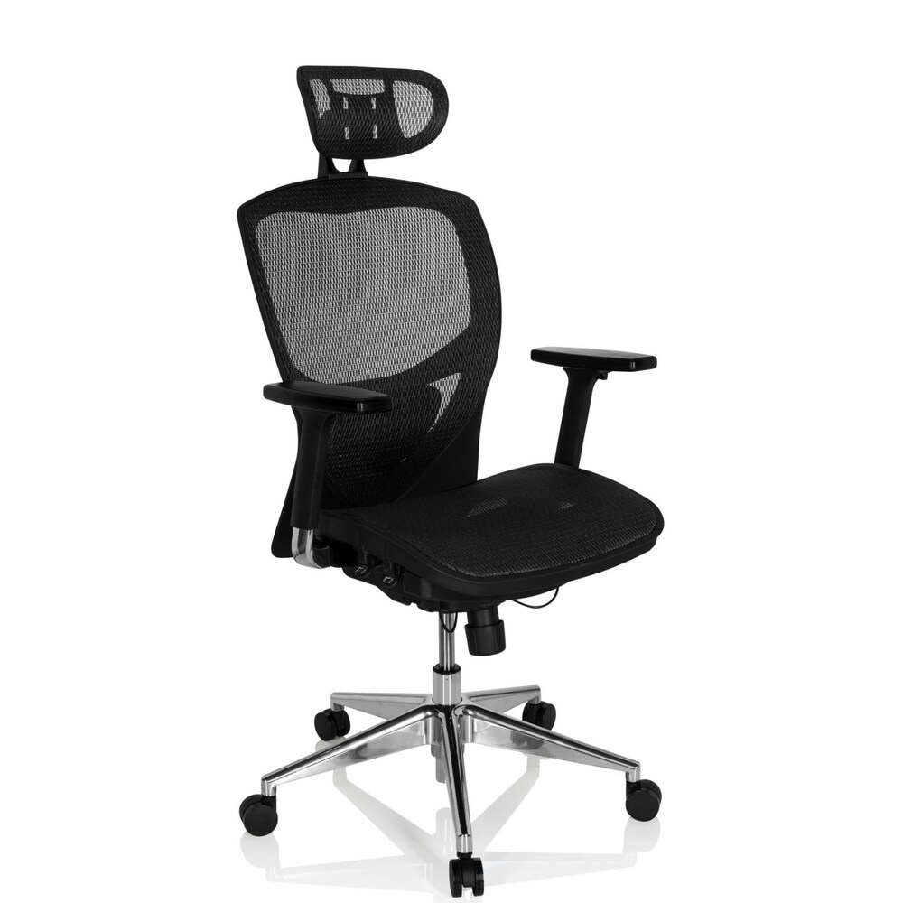 High End Bürostuhl VENUS ONE Netzstoff mit Armlehnen hjh OFFICE