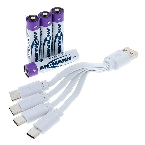 Ansmann AAA 1,5V Li-Ion Akku USB-C