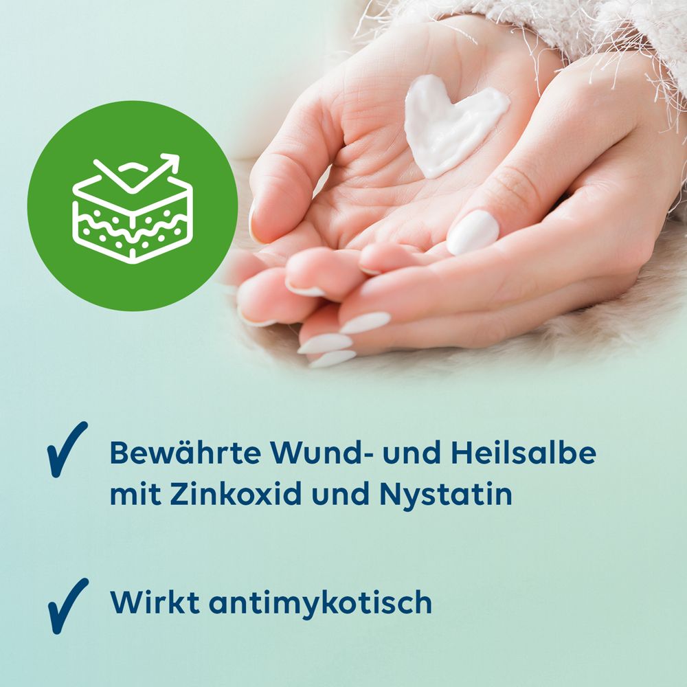 Multilind® Heilsalbe bei wunder und entzündeter Haut mit Zinkoxid und Nystatin
