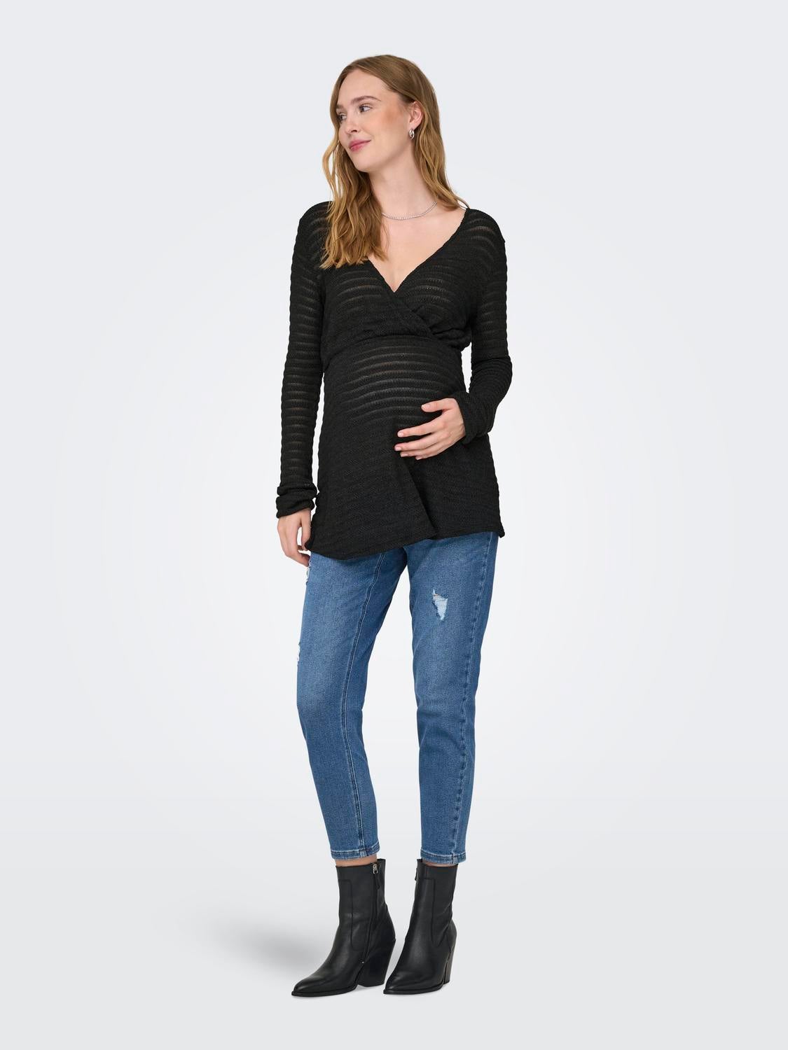 OLMELICIA Top Black