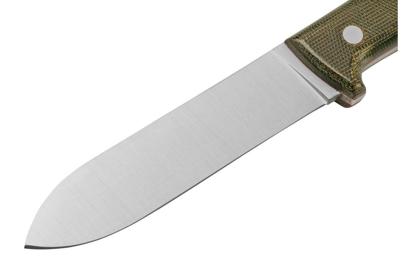 Brisa Kephart 115, Green Micarta, vaststaand mes