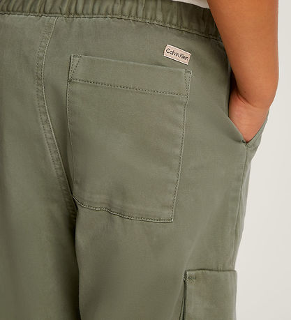 Calvin Klein Bukser - Twill Skater Cargo - Dusty Olive