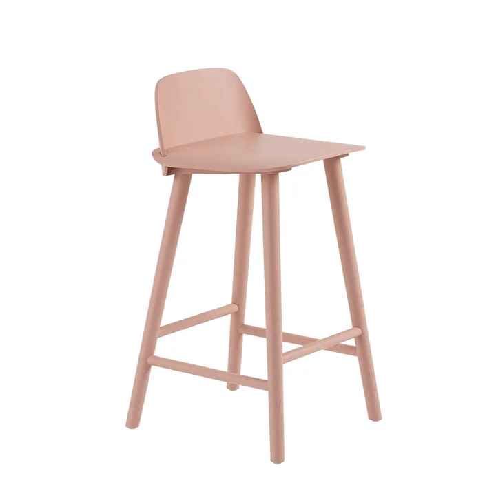 Muuto - Nerd Barhocker H 65 cm, tan rose
