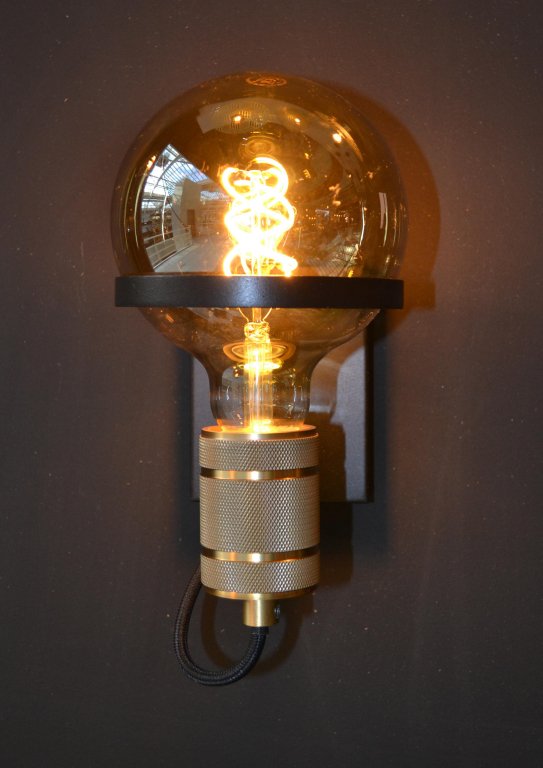 Lucide Ottelien wandlamp zwart