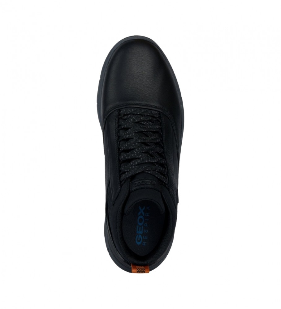 Sapatos de couro GEOX Spherica 4x4 Abx, pretos