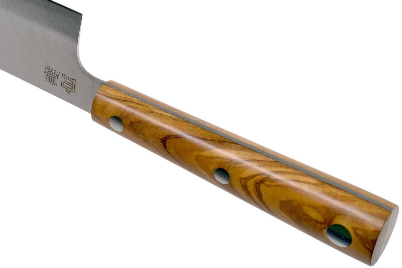 Due Cigni Hakucho Gyuto 21 cm, olijfhout