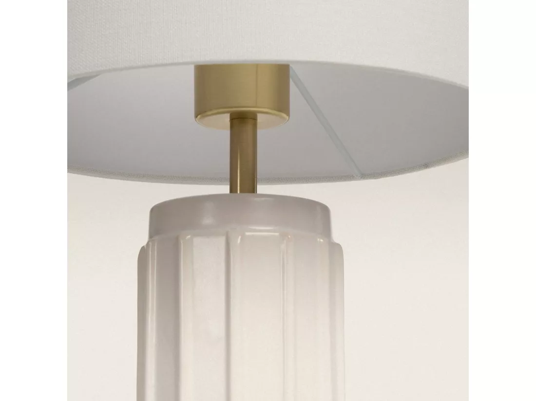 Lampe à Poser en Céramique Corbusier Blanc