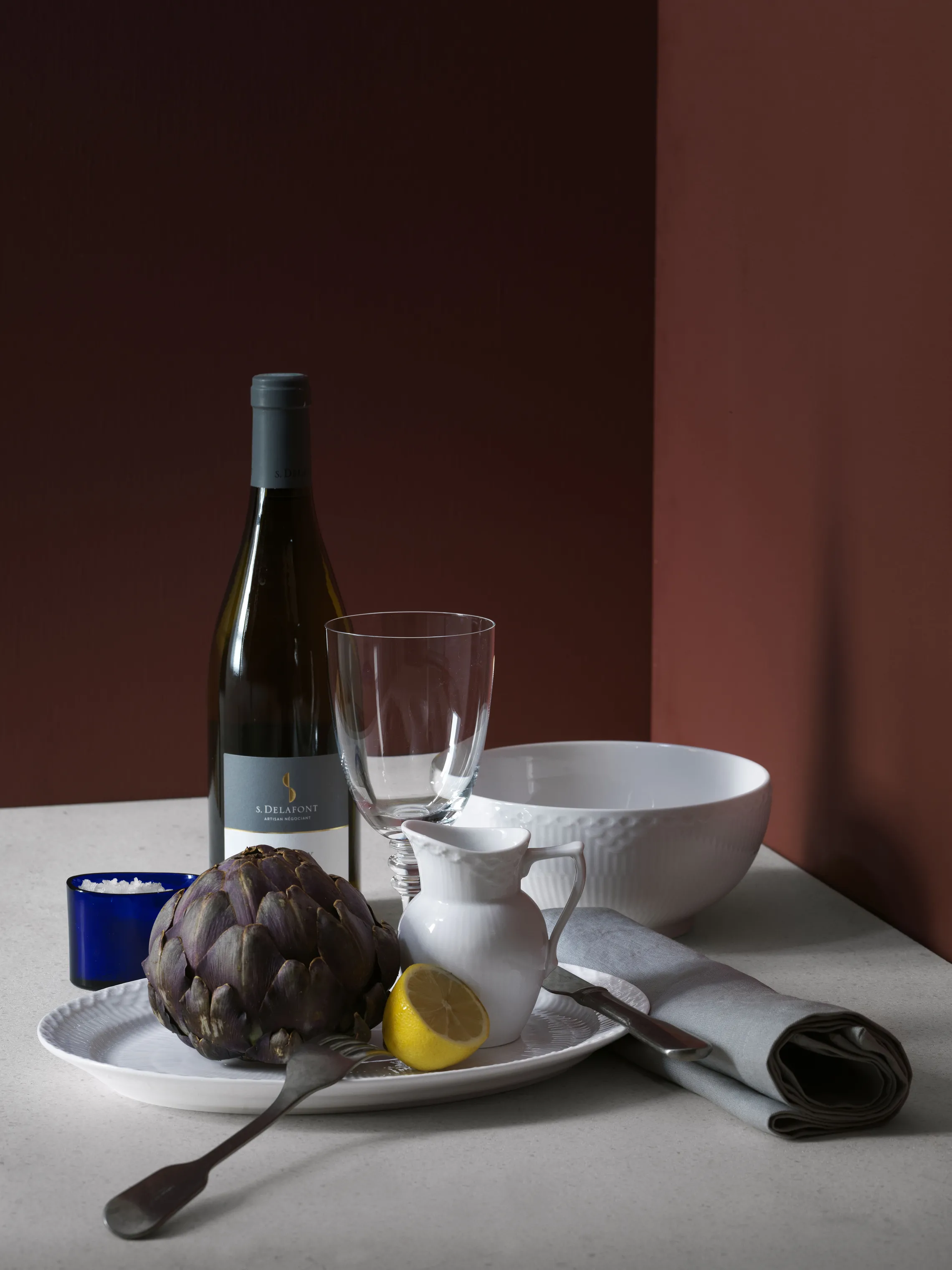 Royal Copenhagen Hvid Halvblonde Flødekande