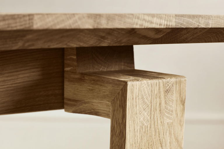 Bolia Nord eetbank 160 wit gepigmenteerd geolied eiken