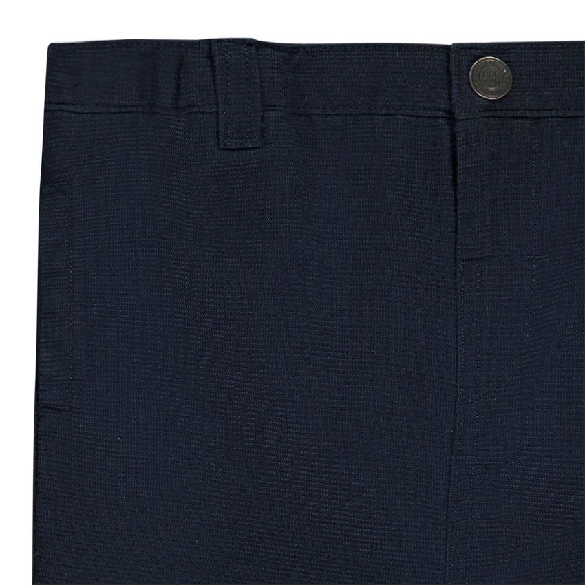 Pantalon en toile armurée pour bébé garçon - Bleu marine