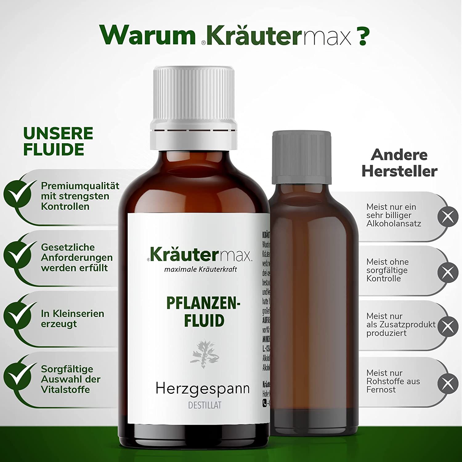 Kräutermax Pflanzenfluid Herzgespann Tropfen
