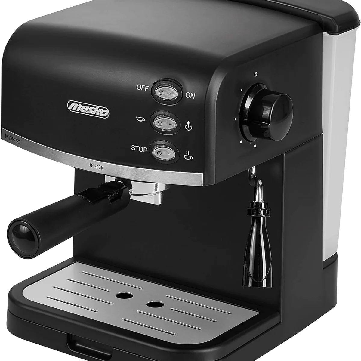 machine à expresso de 15 bars 850W gris noir Mesko