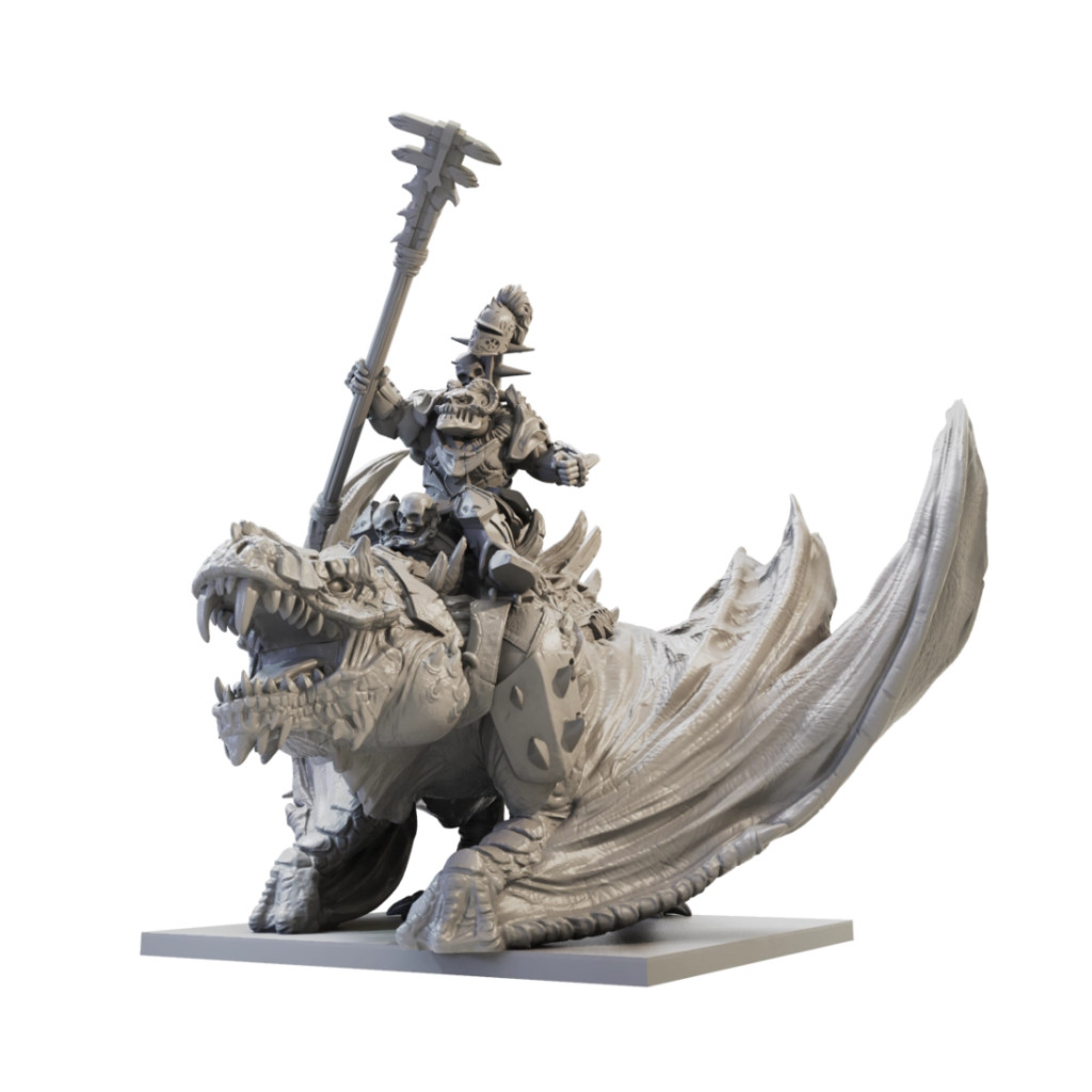 Kings of War - Riftforged Orc - Stormbringer on Winged Slasher