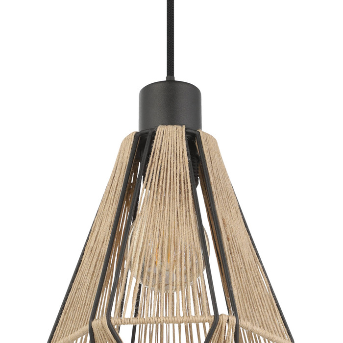 Eglo Adwickle pendel Ø14,5 cm natur/sort