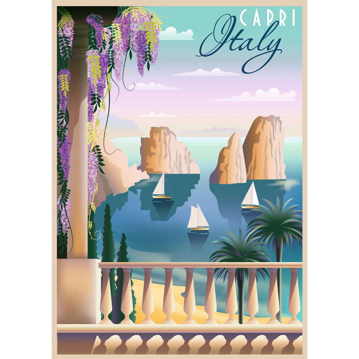 Ravensburger Spiel Postkarte aus Capri