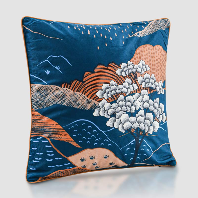 Coussin 'Akati' velours