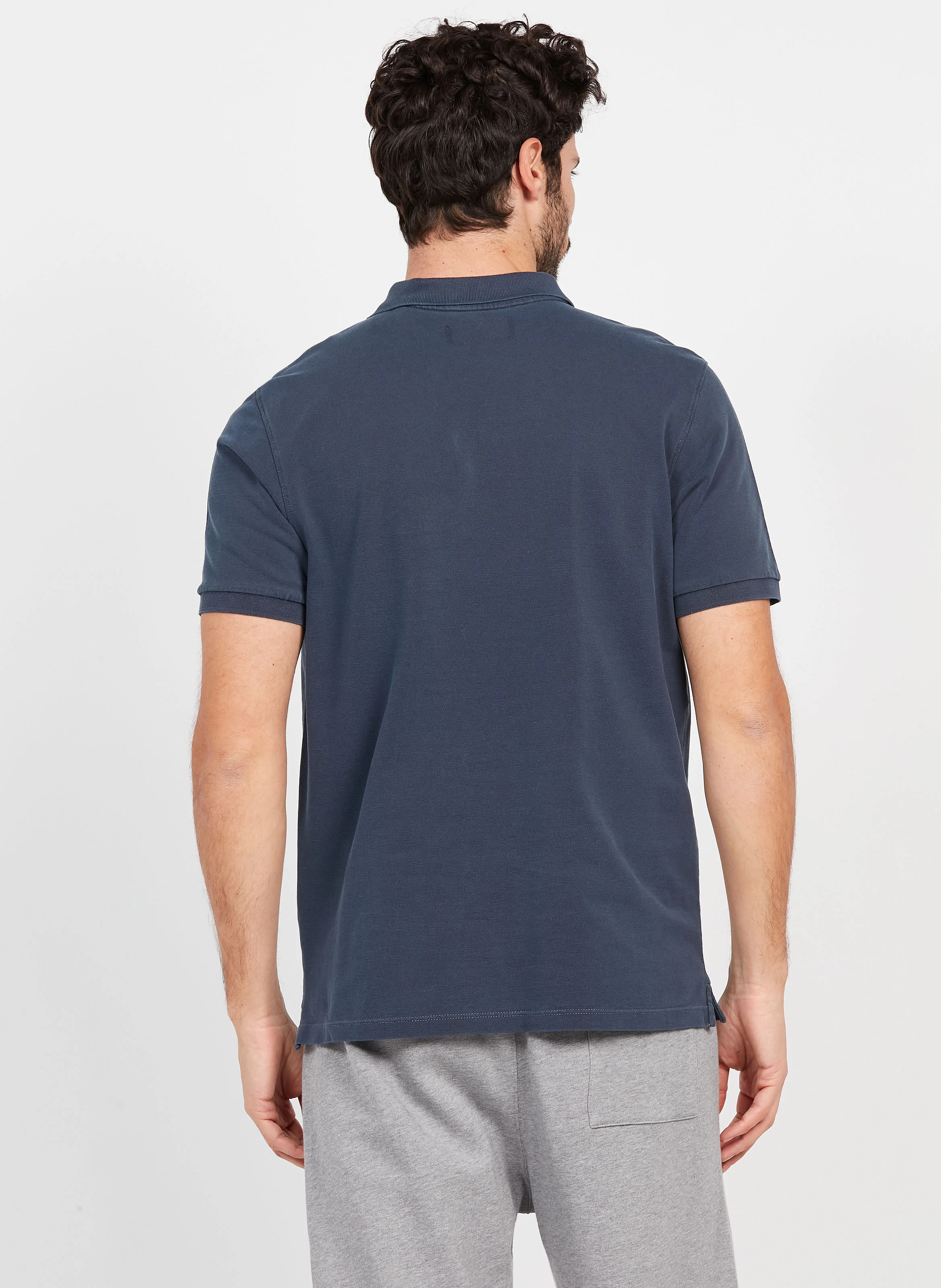 Polo regular-fit en coton bio | Bleu