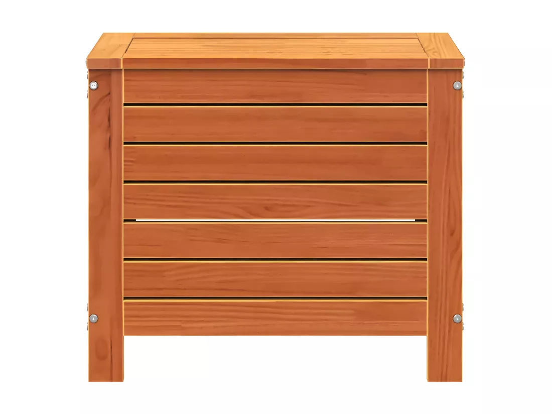 Repose-pied de jardin cire marron 62x31,5x52 cm bois pin massif