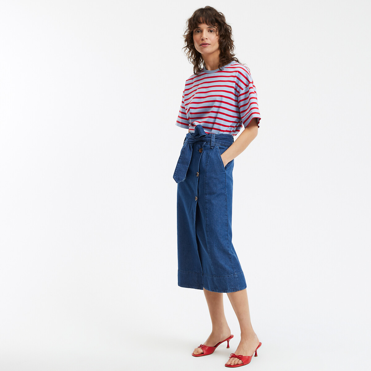 COLEÇÕES LA REDOUTE<br>Midi-wikkelrok em ganga