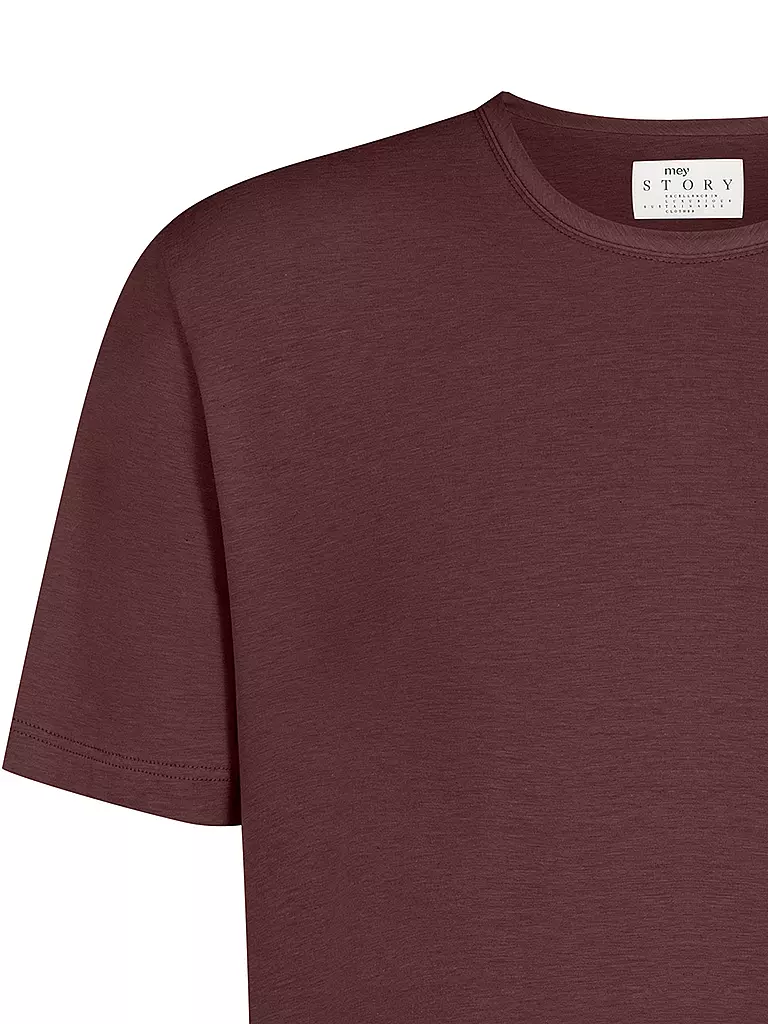 MEY Loungewear T-Shirt MAGLIA mokka beans dunkelrot