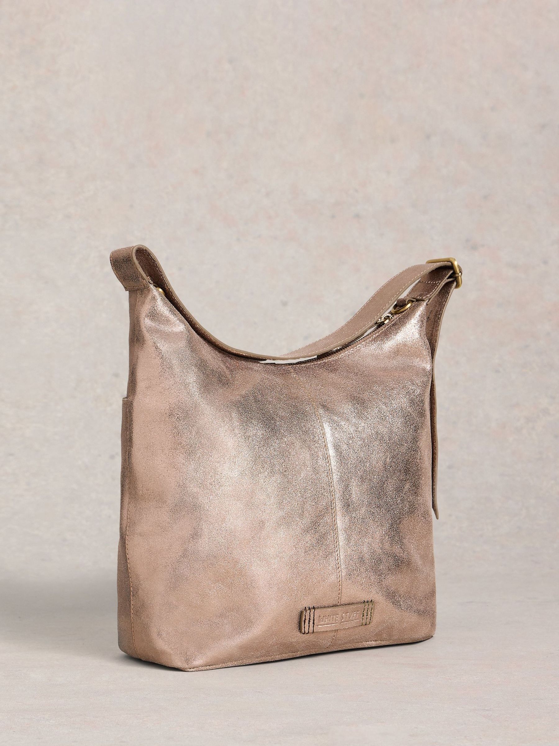 Goud - White Stuff Sophia Leather Cross-Body Bag