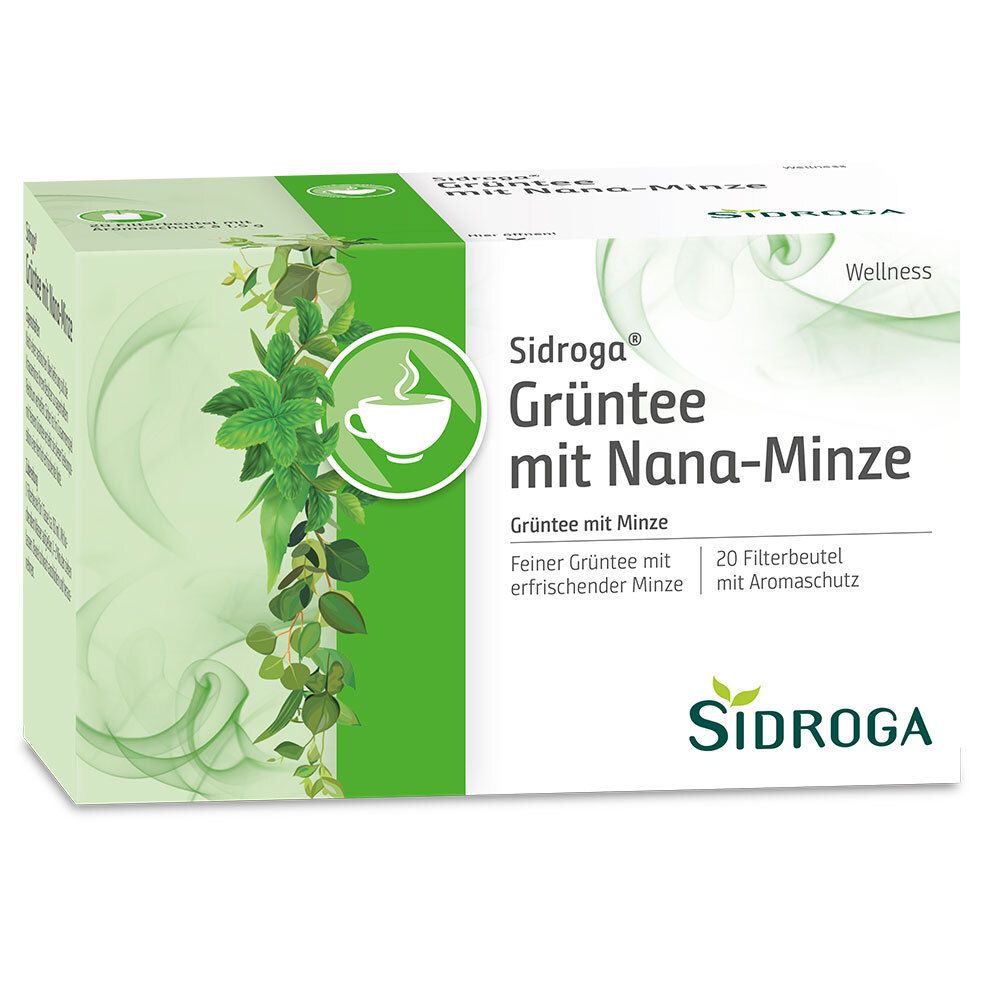 Sidroga® Wellness Grüntee mit Nana-Minze