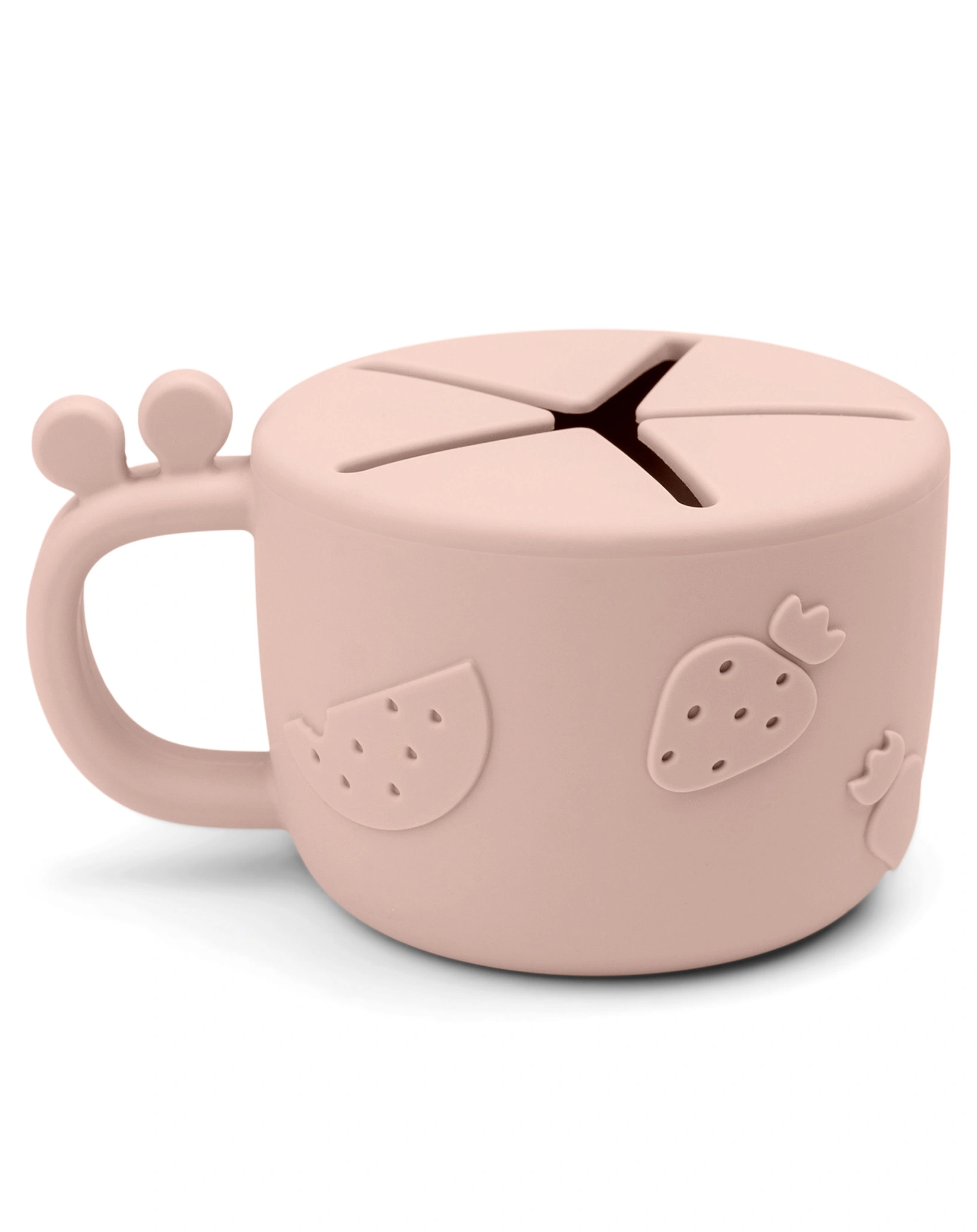Silikon-Snackbecher PEEKABOO - RAFFI in rosa