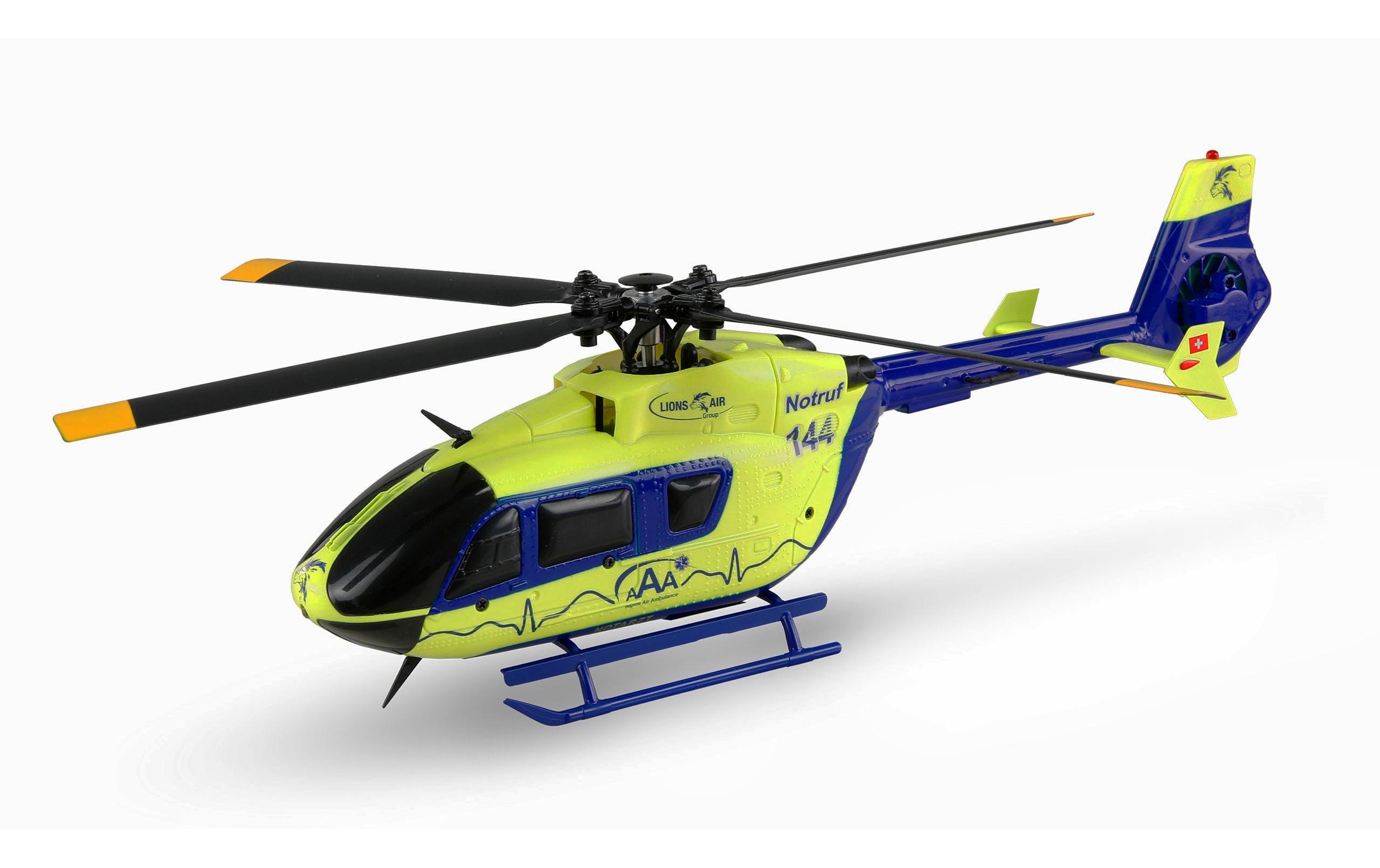 Helikopter AFX-135 Alpine Air Ambulance 4-Kanal, RTF<br>Kleiner Scale Heli mit 4-Kanal Steuerung für Einsteiger und Fortgeschrittene Piloten