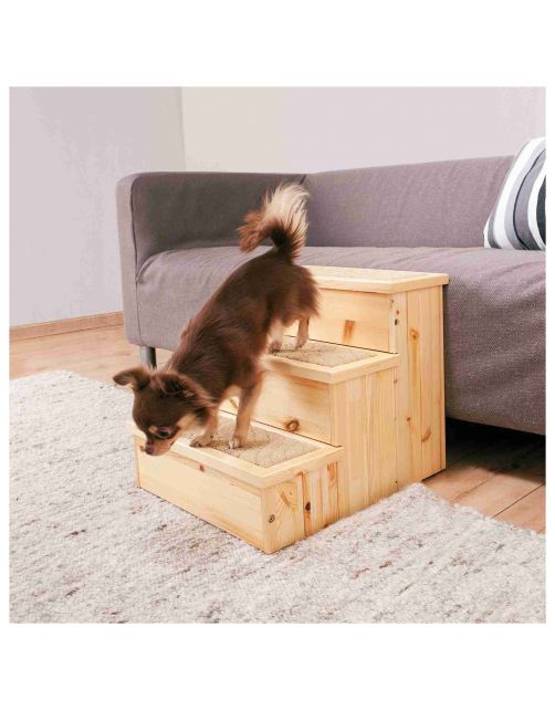Trixie Houten Huisdier Trap - Hondenloopplank - 40x38x45 cm