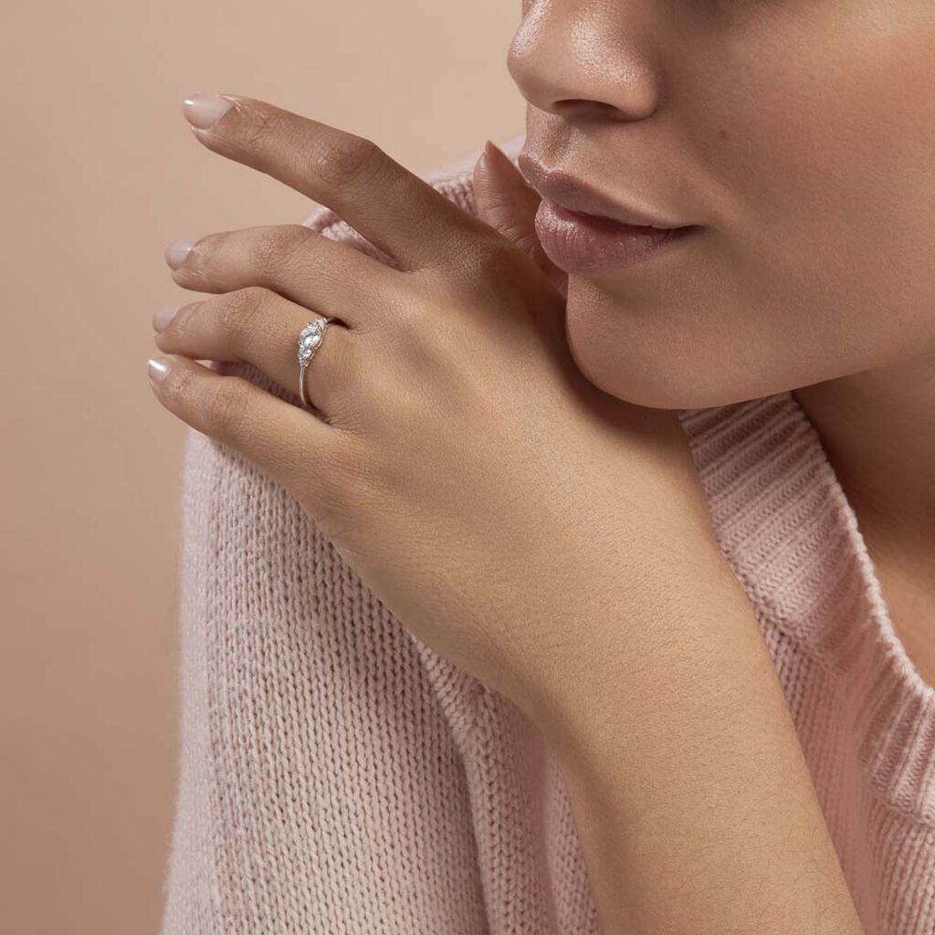 Bague Maiwen Argent Blanc Oxyde De Zirconium