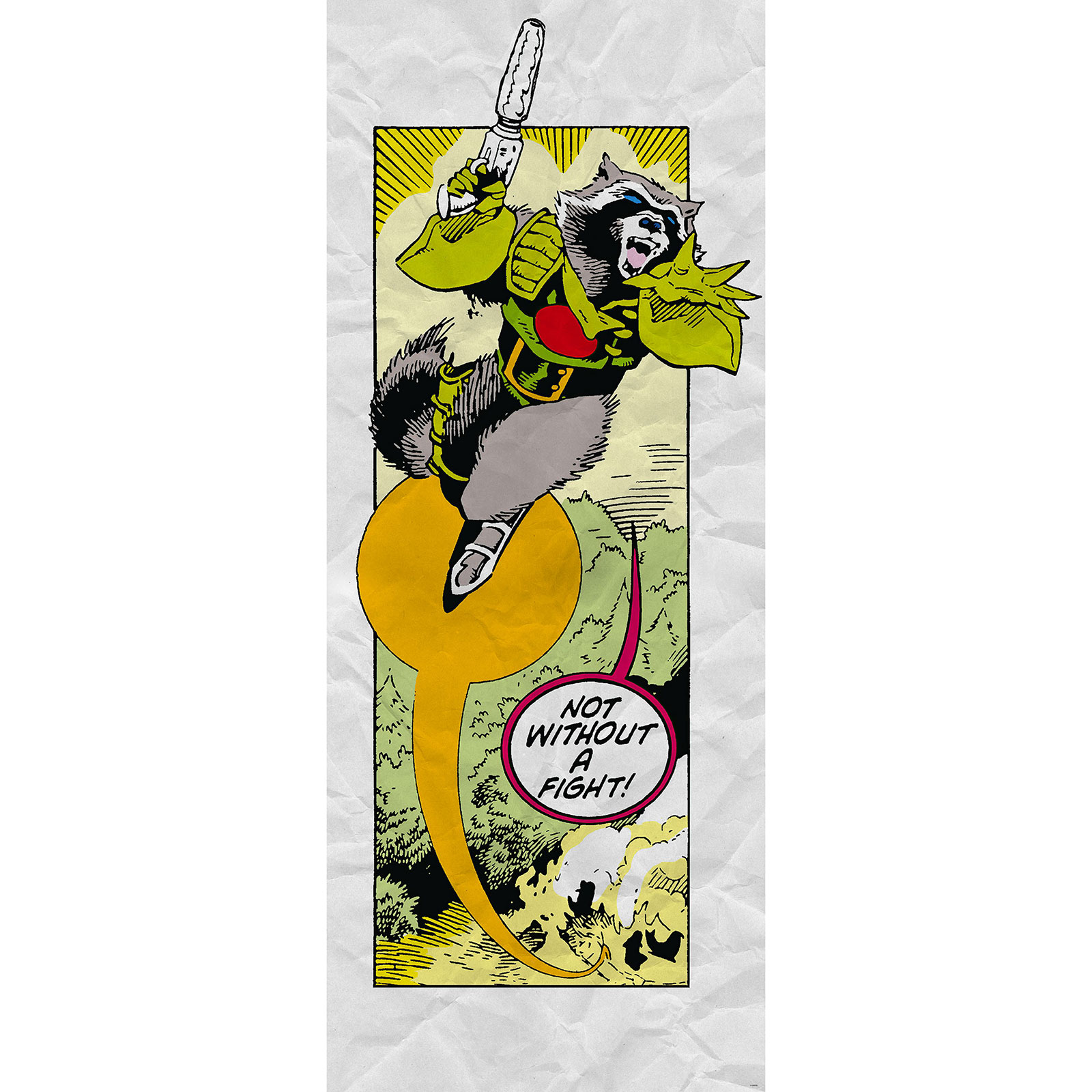 Vlies-Fototapete GUARDIANS ROCKET RACCOON - 100x250 cm